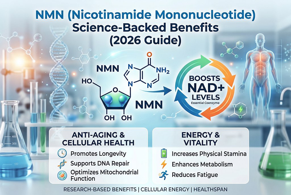 NMN (Nicotinamide Mononucleotide): Science-Backed Benefits for Aging and Energy (2026 Guide)