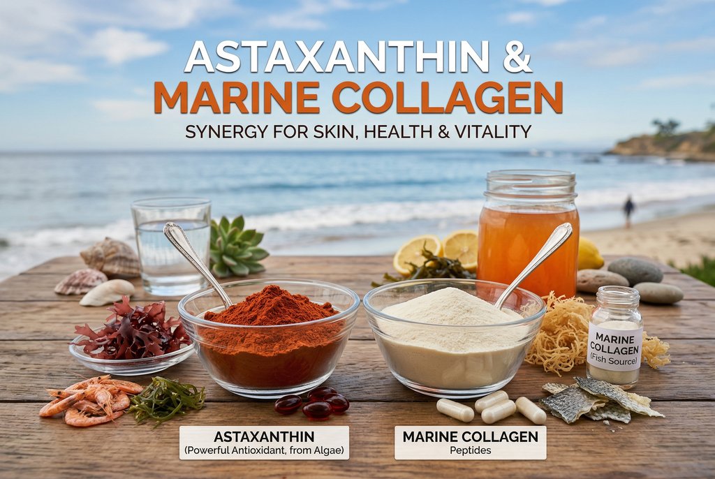 Beyond Retinol: The Synergy of Astaxanthin and Marine Collagen for Reversing Skin Aging